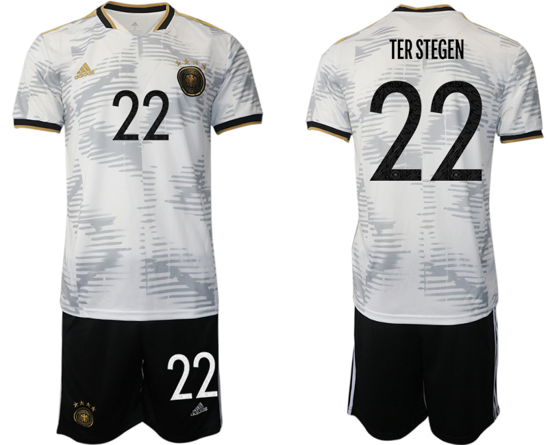 Men 2022 World Cup National Team Germany home white #22 Soccer Jersey->netherlands(holland) jersey->Soccer Country Jersey